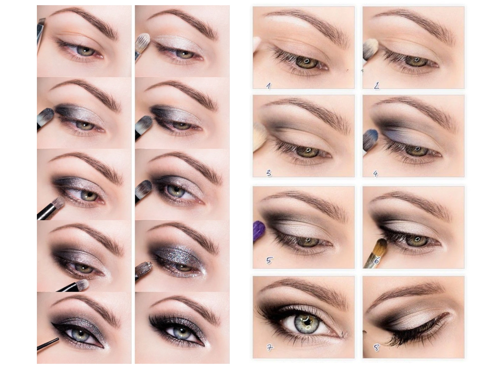 макияж под серые глаза