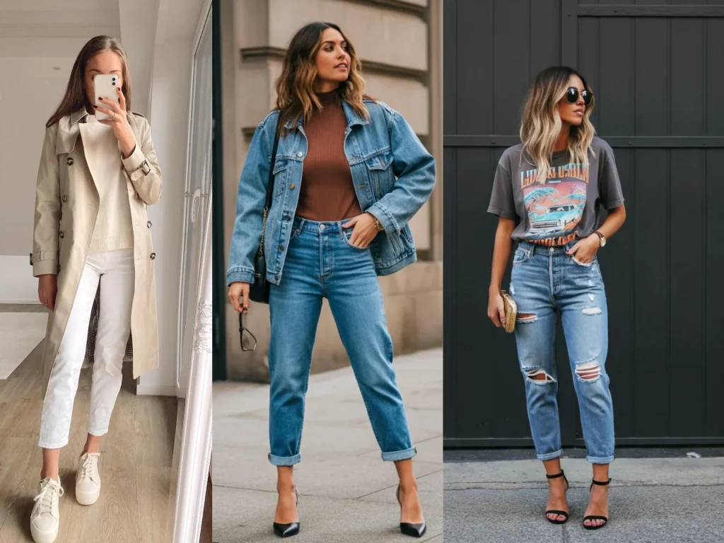 джинси мом з чим носити