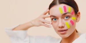 як клеїти тейпи на обличчя