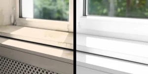 як відмити підвіконня від жовтих плям