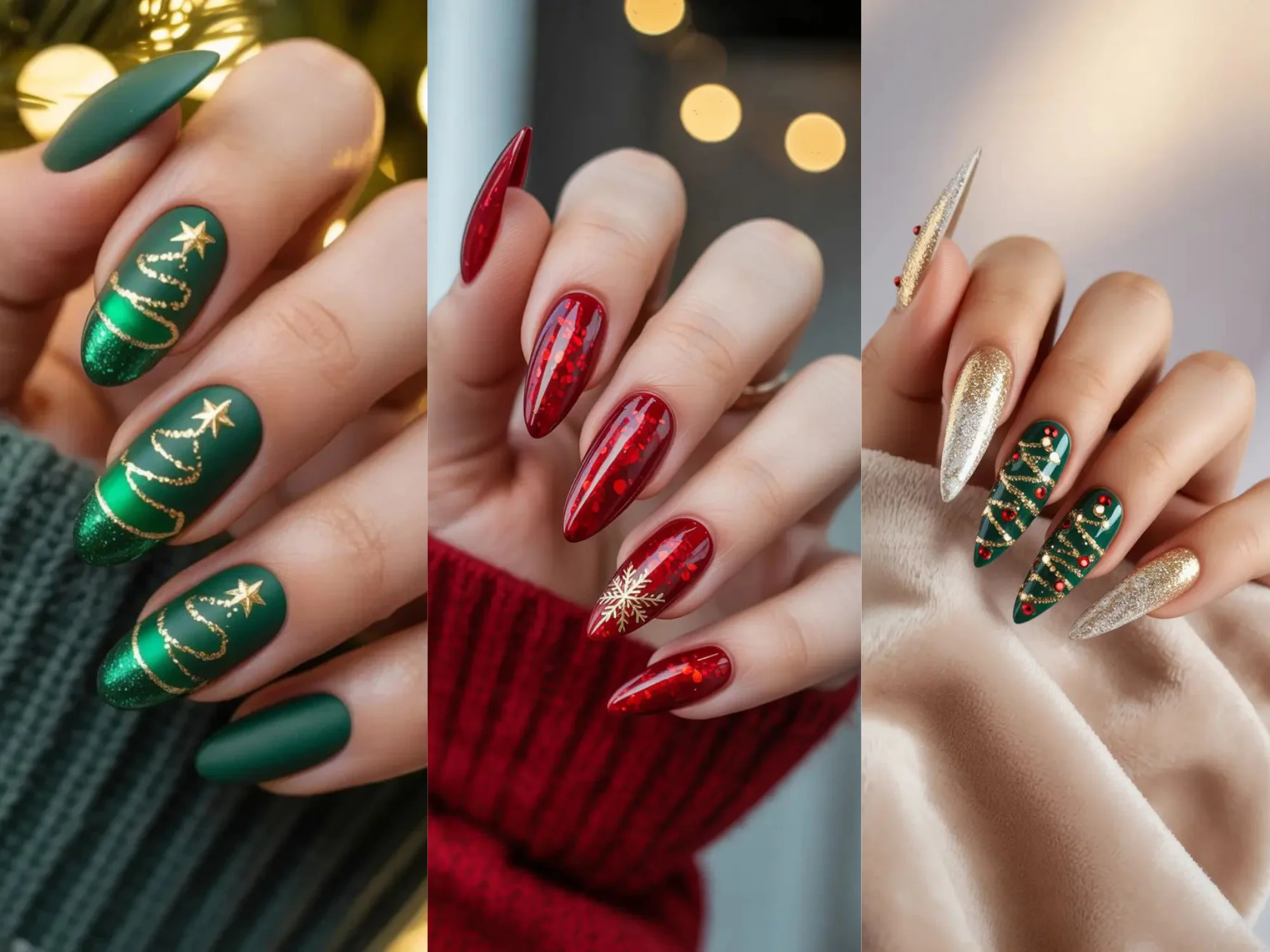 новогодний маникюр