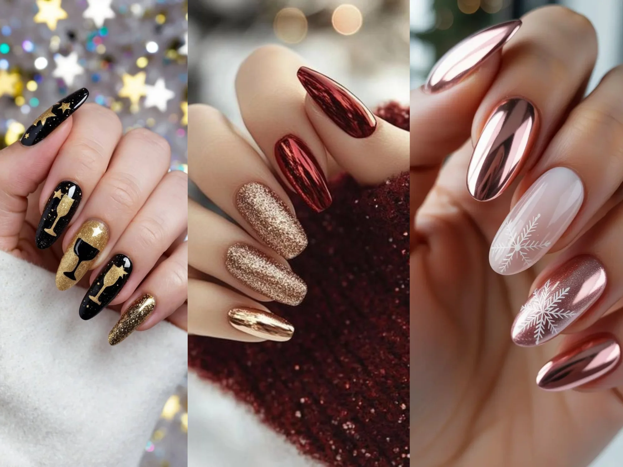 новогодние ногти